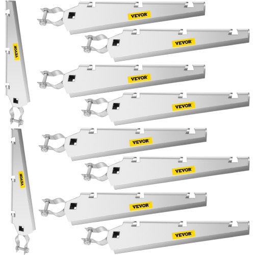 Barbed Wire Arm Set Of 10 HotDip Galvanized Steel Extend Arms For 138 Top Rail Chain Link Fence 1