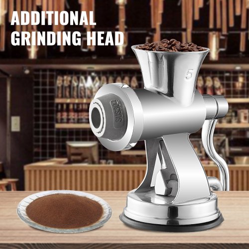 HeavyDuty Manual Meat Grinder  304 Stainless Steel MultiFunction Sausage Stuffer  Coffee Grinder Fo 4
