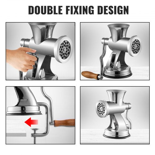 HeavyDuty Manual Meat Grinder  304 Stainless Steel MultiFunction Sausage Stuffer  Coffee Grinder Fo 5