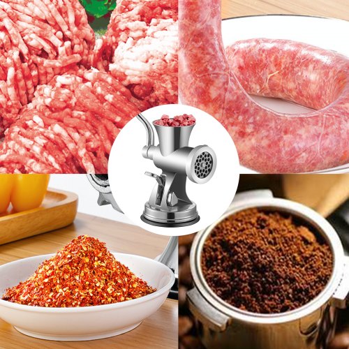 HeavyDuty Manual Meat Grinder  304 Stainless Steel MultiFunction Sausage Stuffer  Coffee Grinder Fo 1