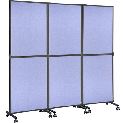 Acoustic Office Room Dividers 3Pack 72 X 66 Polyester  Steel Partition Walls To Reduce Noise 1
