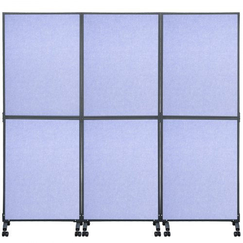 Acoustic Office Room Dividers 3Pack 72 X 66 Polyester  Steel Partition Walls To Reduce Noise 7
