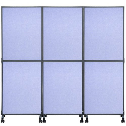 Acoustic Office Room Dividers 3Pack 72 X 66 Polyester  Steel Partition Walls To Reduce Noise 7