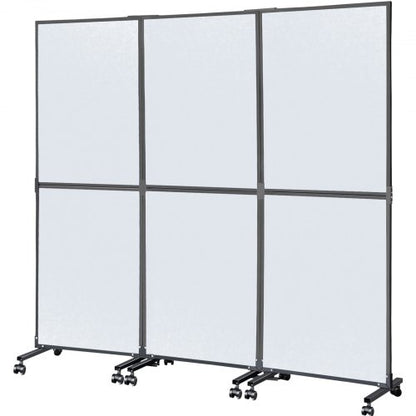 Acoustic Room Divider 3Pack Office Partition Wall Panel Set 72 X 66  Soundproof Mobile  Tackable Fo 8