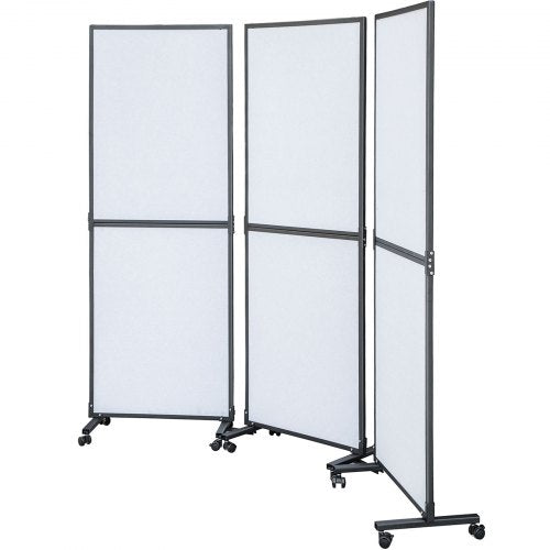 Acoustic Room Divider 3Pack Office Partition Wall Panel Set 72 X 66  Soundproof Mobile  Tackable Fo 9