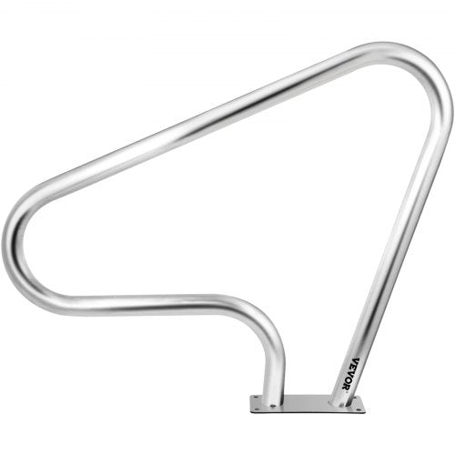 Pool Rail Stainless Steel Railing, Heavy-Duty 250LBS Pool Handrail with Anti-Slip Blue Grip & Complete Mounting Kit