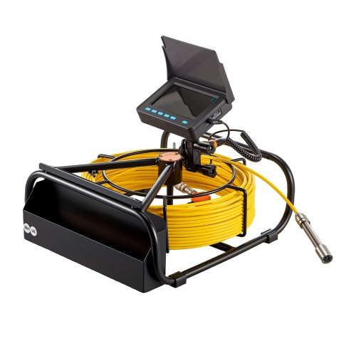 Sewer Camera, Screen Pipeline Inspection Camera w/DVR Function & Waterproof IP68 Borescope Snake Cable