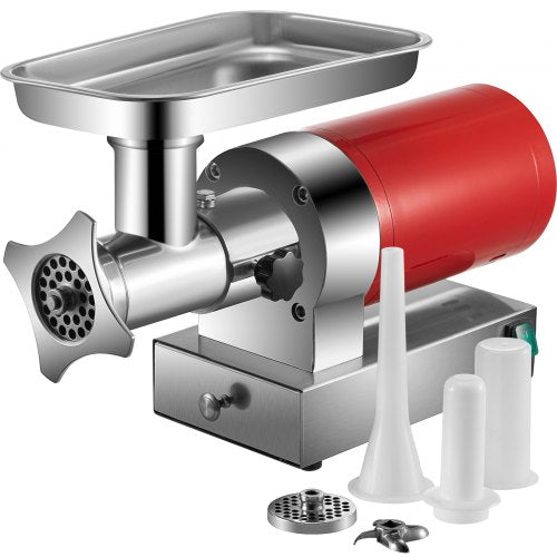 Electric Meat Grinder Machine, Meat Mincer with Sausage Maker Kit & Dual Grinding Plates, For Home & Commercial Kitchen