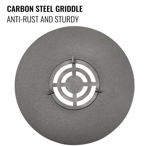40 Carbon Steel Griddle Grill With Center Grate Easy Maintenance Grate Insert For 18 Inch Kettle BB 3