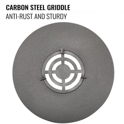 40 Carbon Steel Griddle Grill With Center Grate Easy Maintenance Grate Insert For 18 Inch Kettle BB 3