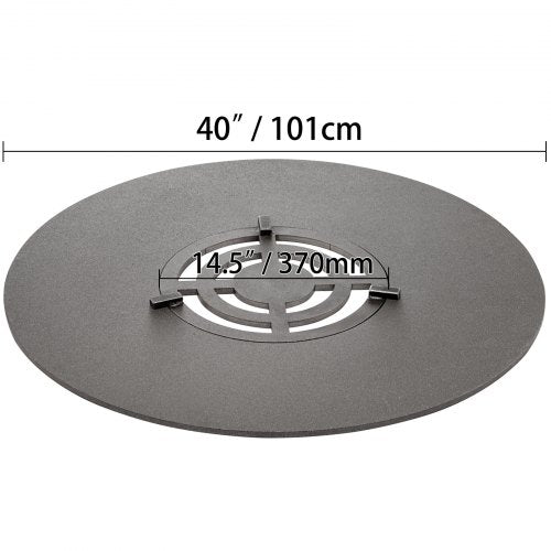 40 Carbon Steel Griddle Grill With Center Grate Easy Maintenance Grate Insert For 18 Inch Kettle BB 7