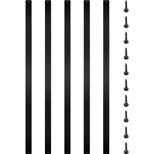 Stylish Baluster For Outdoor Stair Deck Porch 76Pack RustProof Aluminum Alloy Deck Spindles With Sc 1