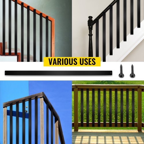 Stylish Baluster For Outdoor Stair Deck Porch 76Pack RustProof Aluminum Alloy Deck Spindles With Sc 7