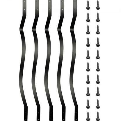 26-Pack Iron Deck Railing Balusters, 32.25 Staircase Baluster with Screws for Wood & Composite Deck