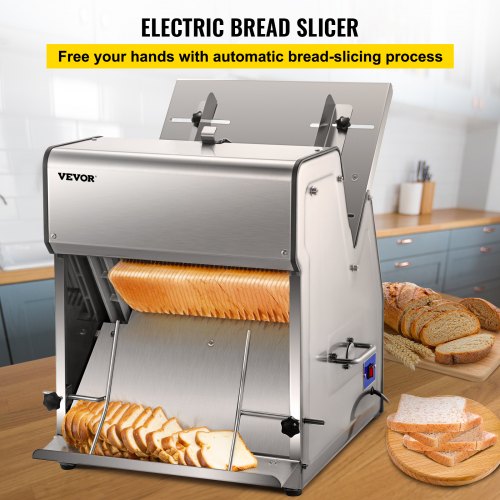 Thickness Commercial Toast Bread Slicer Electric Bread Cutting Machine Loaf  Toast Cutter For Baker 2