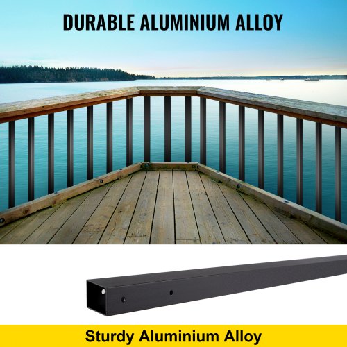 101Pack Aluminum Alloy Deck Spindles 26x075 Square Balusters For Wood  Composite Deck Railings 2