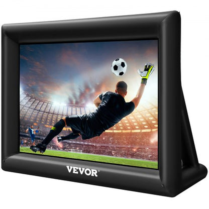 20FT Inflatable Movie Screen Giant 240 Outdoor Projection Screen With Builtin 350W Air Blower Oxfor 9