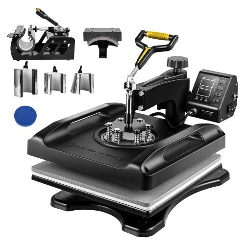 800W Sublimation Machine 360 Rotation SwingAway Heat Press With DualTube Heating For DIY TShirts Ca 7