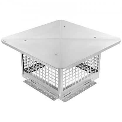 304 Stainless Steel Chimney Cap 13x13 Adjustable Fireplace Cover With Mesh  Metal Spark Arrestor Fo 8