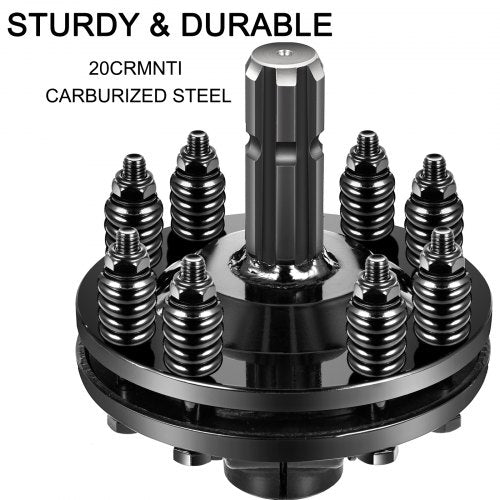 Adjustable Rotary Cutter Slip Clutch Black PTO Slip Clutch With 138 X 6 Spline Ends  TorqueLimiting 4