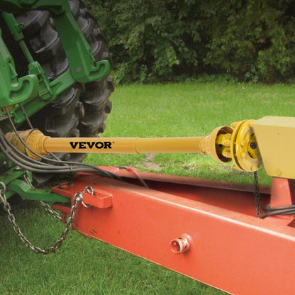 Yellow PTO Shaft w/Slip Clutch, Heavy-Duty Series 4 Tractor PTO Shaft (31.5"-41") for Bush Hog & Finish Mower