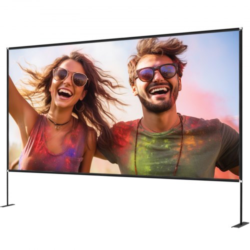 180Inch Portable Projector Screen With Stand 169 4K HD Outdoor Movie Screen  Wide Viewing Angle 8