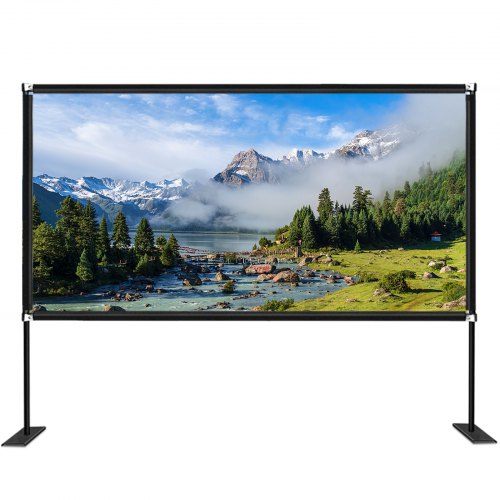 180Inch Portable Projector Screen With Stand 169 4K HD Outdoor Movie Screen  Wide Viewing Angle 9