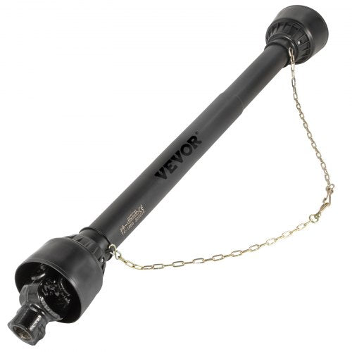 Adjustable Series PTO Shaft, Spline Tractor to Round Implement Ends, Heavy-Duty PTO Driveline, for Rotary Cutter, Brush