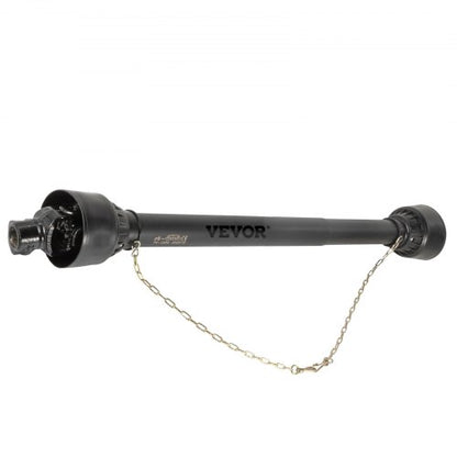 Adjustable Series PTO Shaft, Spline Tractor PTO Drive Shaft with Round Implement End, Fits Rotary Cutters, Bush Hogs