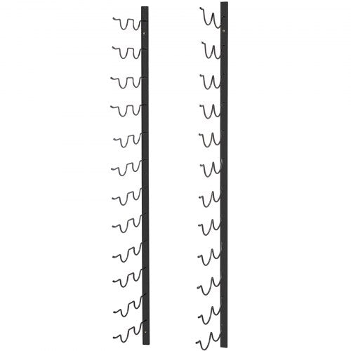 Steel Wall Mounted Wine Rack for Bottles, Forward Design Vertical Wine Bottle Holder & Towel Rack, Space-Saving Modern