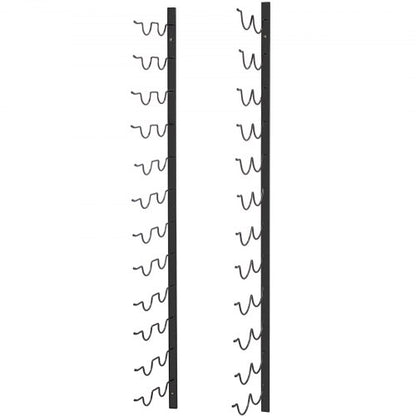 Steel Wall Mounted Wine Rack for Bottles, Forward Design Vertical Wine Bottle Holder & Towel Rack, Space-Saving Modern