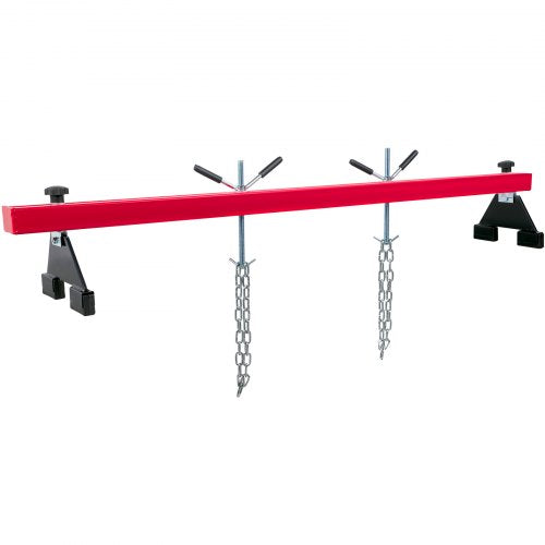 100 Lbs Capacity Engine Support Bar HeavyDuty Engine Hoist With Dual Hooks  Adjustable 2Point Lift  8