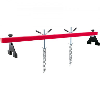 100 Lbs Capacity Engine Support Bar HeavyDuty Engine Hoist With Dual Hooks  Adjustable 2Point Lift  8