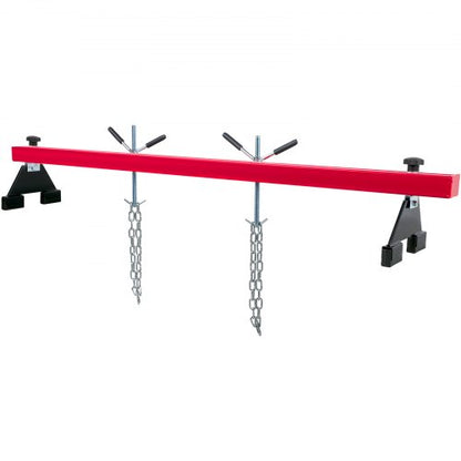 100 Lbs Capacity Engine Support Bar HeavyDuty Engine Hoist With Dual Hooks  Adjustable 2Point Lift  9