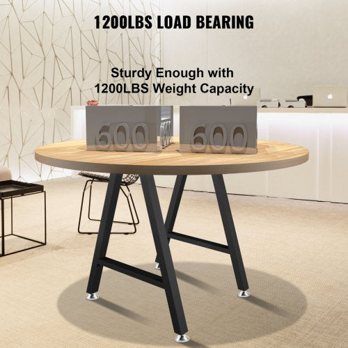 28 Steel Table Legs Set Heavy Duty AFrame Furniture Legs WFloor Protectors  RustResistant Polyureth 3