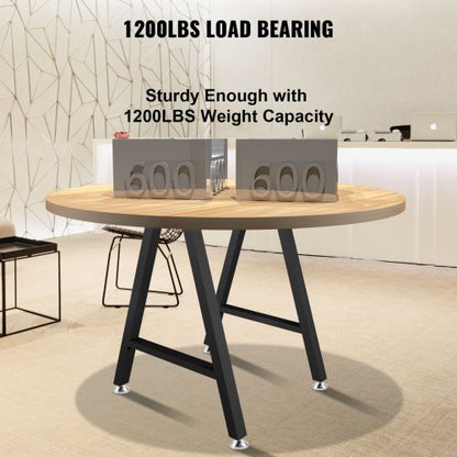 28 Steel Table Legs Set Heavy Duty AFrame Furniture Legs WFloor Protectors  RustResistant Polyureth 3