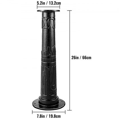 Antique Hand Water Pump Stand, Cast Iron Old Fashion Pitcher Pump Stand with Pre-Drilled, Holes for Yard, Garden