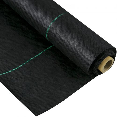 Heavy Duty Woven Weed Control Fabric, Premium Weed Barrier with High Permeability, Ideal for Flower Beds