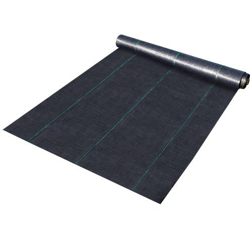 Heavy Duty Woven Weed Control Fabric, Premium Weed Barrier with High Permeability, Ideal for Flower Beds