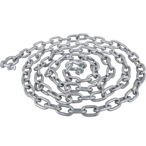 HeavyDuty 38 Galvanized Anchor Chain For Boats 11650lbs Lead Chain  9460lbs Shackle Break Load 8