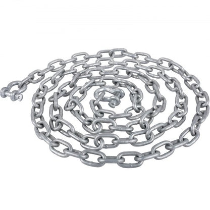 HeavyDuty 38 Galvanized Anchor Chain For Boats 11650lbs Lead Chain  9460lbs Shackle Break Load 8
