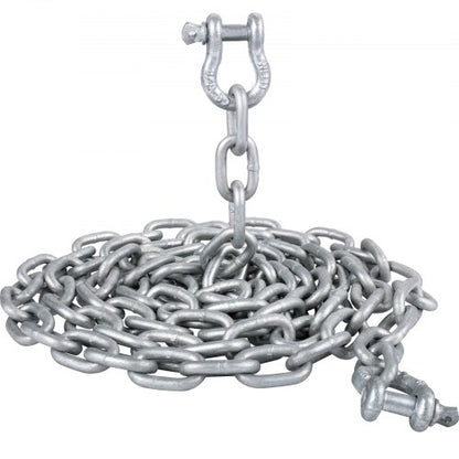 HeavyDuty 38 Galvanized Anchor Chain For Boats 11650lbs Lead Chain  9460lbs Shackle Break Load 7
