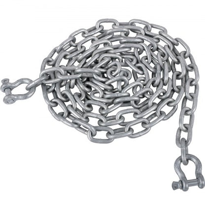 HeavyDuty 38 Galvanized Anchor Chain For Boats 11650lbs Lead Chain  9460lbs Shackle Break Load 9
