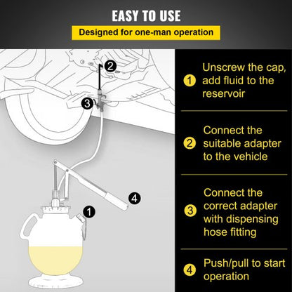 Transmission Oil Replacement Tool Kit Large Capacity ATF Refill Pump With 15 Adapters  Pressure Gau 5