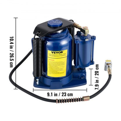 Heavy Duty 32-Ton Bottle Jack, Pneumatic & Manual Dual Operation for Auto, Truck & RV Lifting (70550 lbs Capacity)