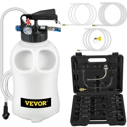 10L ATF Refill System Dispenser Oil  Liquid Extractor Pump Kit With 14 ATF Filler Adapters For BMW  1