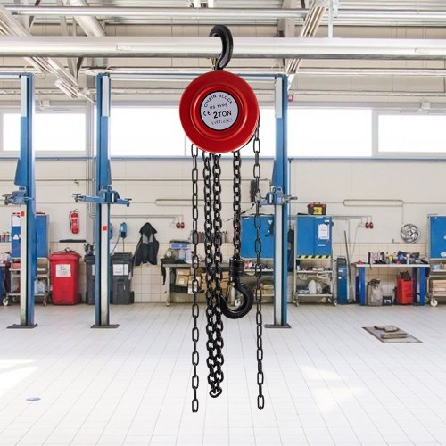 2-Ton Manual Hoist w/Industrial-Grade Steel Construction, Heavy-Duty Lifting for Transport, Workshop & Industrial Use