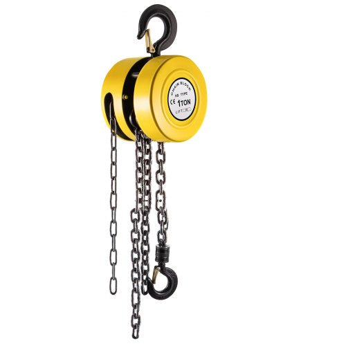 1Ton Manual Hand Chain Block HeavyDuty 20ft6m Lift WSteel Construction For Industrial Transport  Wo 1