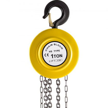 1Ton Manual Hand Chain Block HeavyDuty 20ft6m Lift WSteel Construction For Industrial Transport  Wo 9