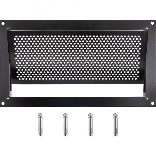 Black WallMounted Foundation Flood Vent 8x16x2 Hydrostatic Pressure Relief For Crawl Spaces Garages 1